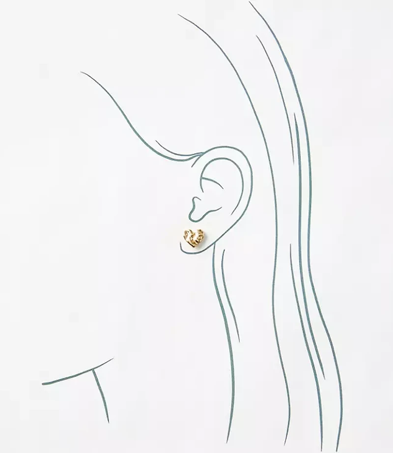 Heart Stud Earring Set