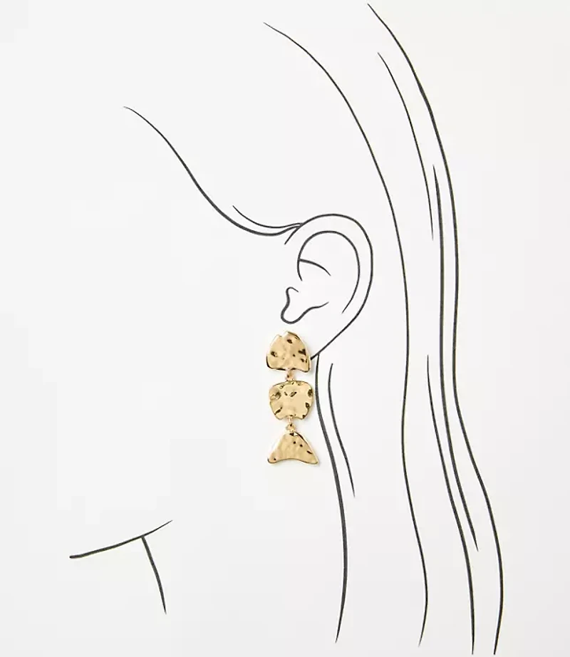 Fish Fabric Wrapped Statement Earrings