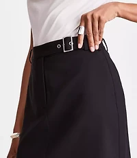 Petite LOFT Versa Seasonless Stretch Mini Pocket Skirt