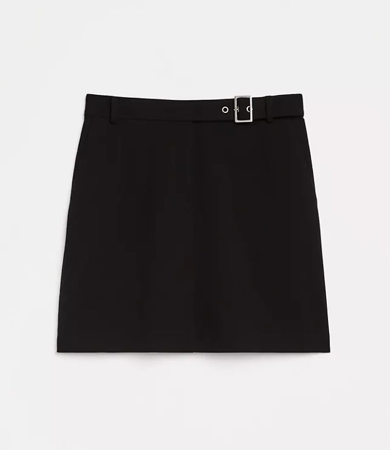 Petite LOFT Versa Seasonless Stretch Mini Pocket Skirt