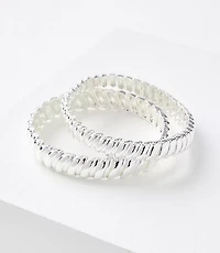 Twisted Metal Stretch Bracelet Set