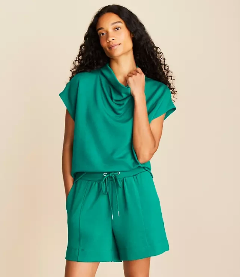 Lou & Grey Scubasoft Cowl Neck Tee