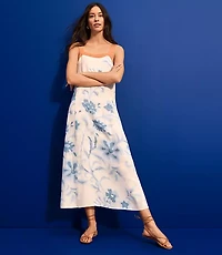 Petite Floral Strappy Maxi Dress