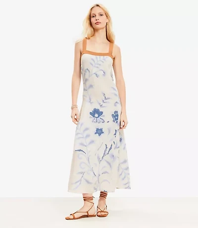 Petite Floral Strappy Maxi Dress