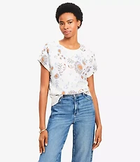 Floral Refined Wedge Sweater Tee