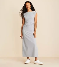Lou & Grey Heathered Softened Boatneck Maxi Dress