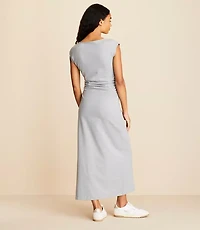 Lou & Grey Heathered Softened Boatneck Maxi Dress