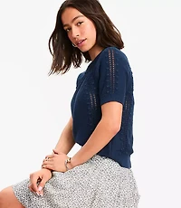 Petite Bobble Sweater Tee