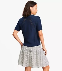 Petite Bobble Sweater Tee