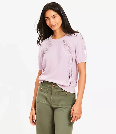 Petite Bobble Sweater Tee