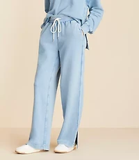 Petite Lou & Grey Denim Washed Sweatpants