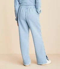 Petite Lou & Grey Denim Washed Sweatpants