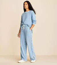 Petite Lou & Grey Denim Washed Sweatpants