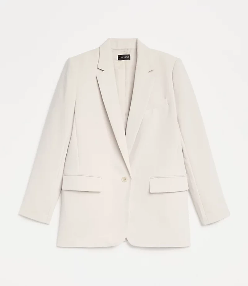 LOFT Versa Crepe Drape Relaxed Blazer