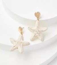 Raffia Starfish Earrings