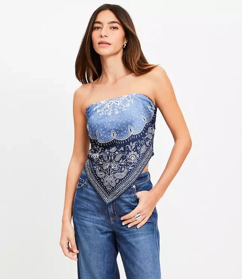 Petite Bandana Strapless Top