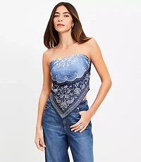 Petite Bandana Strapless Top