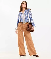 Tall Wide Leg Carpenter Pants Twill