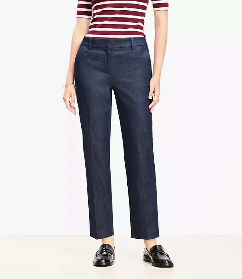 Curvy Riviera Slim Pants Refined Denim