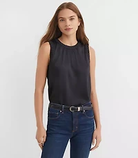 Petite Ruched Trim Shell