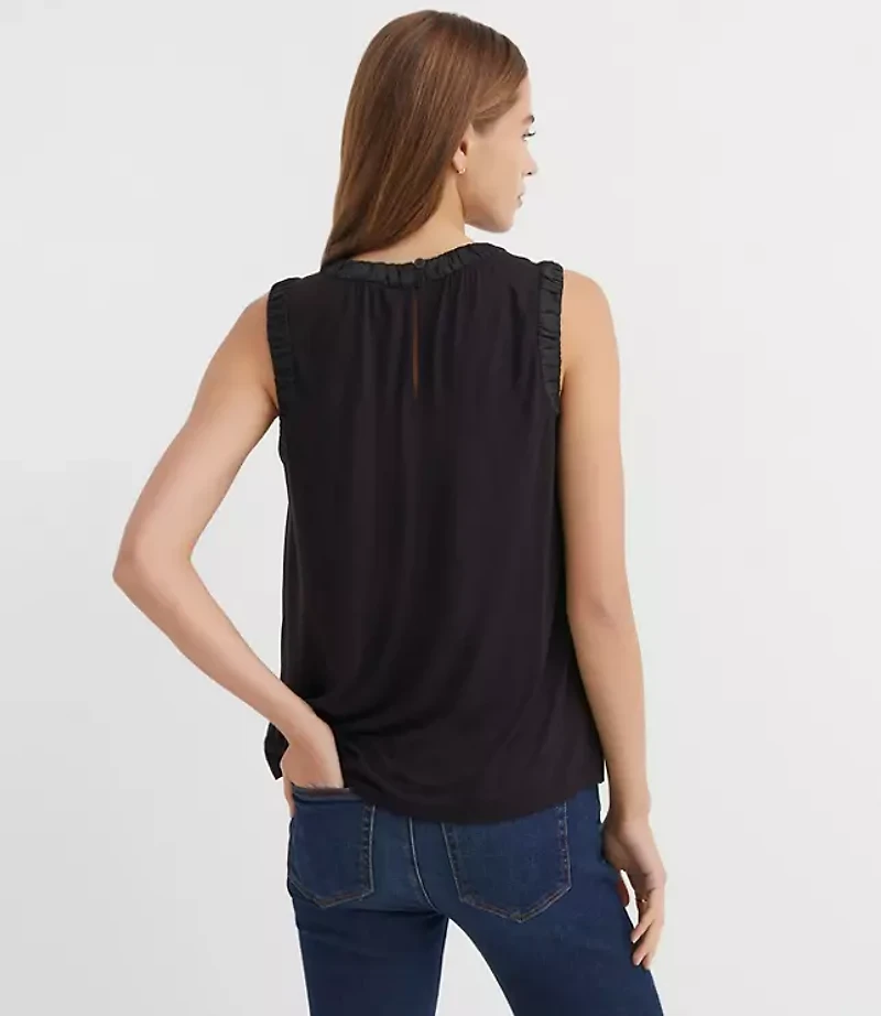 Petite Ruched Trim Shell