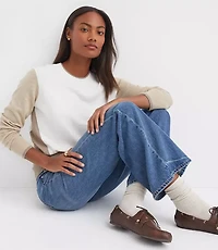 Petite Colorblock Luxe Knit Sweater