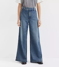 Petite High Rise Trouser Jeans Authentic Vintage Mid Wash