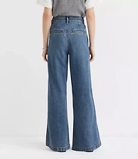 Petite High Rise Trouser Jeans Authentic Vintage Mid Wash