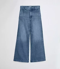Petite High Rise Trouser Jeans Authentic Vintage Mid Wash