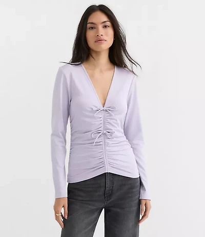 Bow Tie Ruched Top