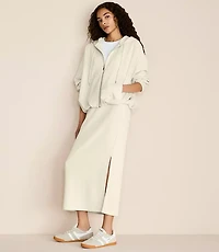 Lou & Grey Heathered Scubasoft Bubble Hoodie