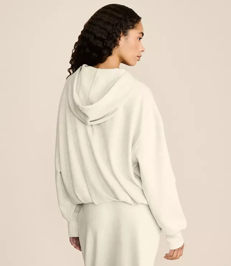 Lou & Grey Heathered Scubasoft Bubble Hoodie
