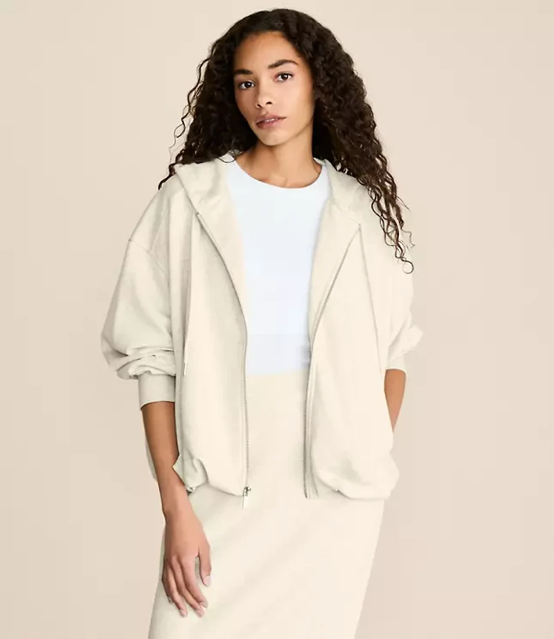 Lou & Grey Heathered Scubasoft Bubble Hoodie