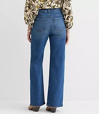 Curvy High Rise Wide Leg Jeans Vintage Dark Wash