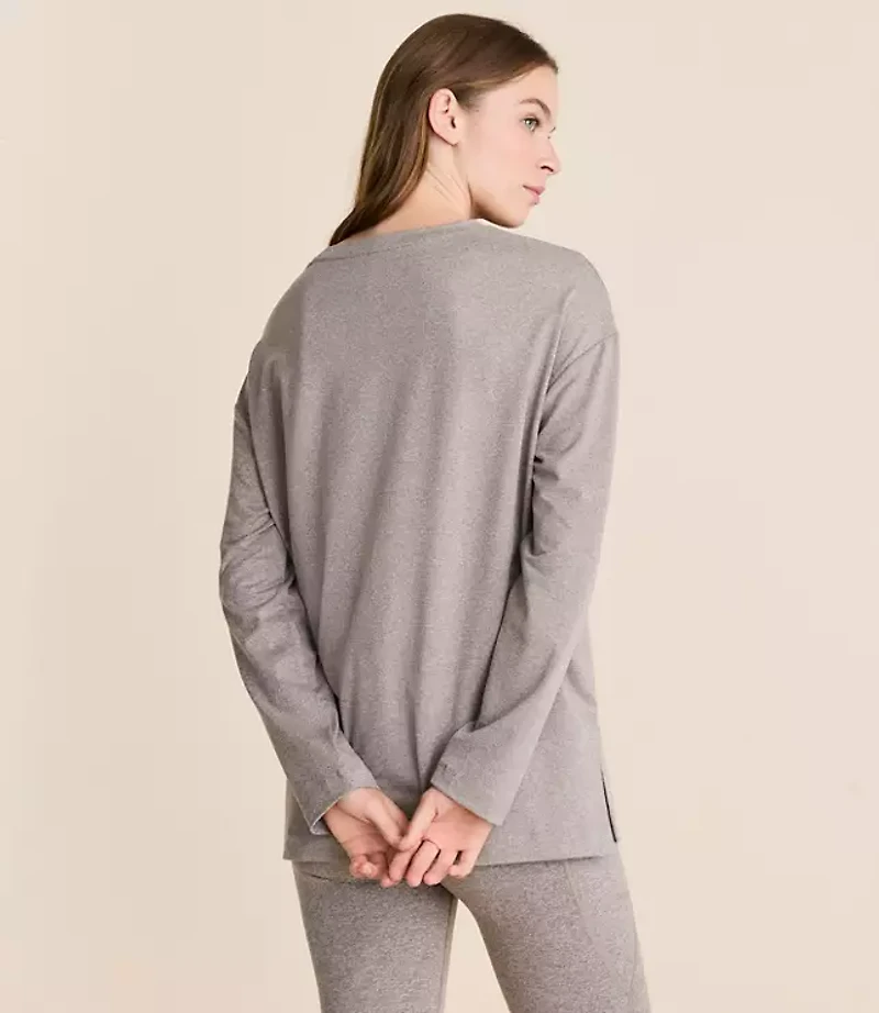 Lou & Grey Heathered Brushedsoft Tunic Top
