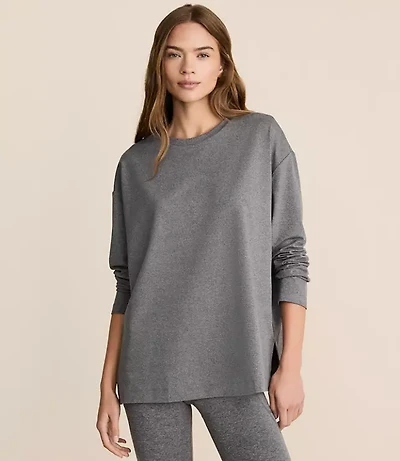Lou & Grey Heathered Brushedsoft Tunic Top