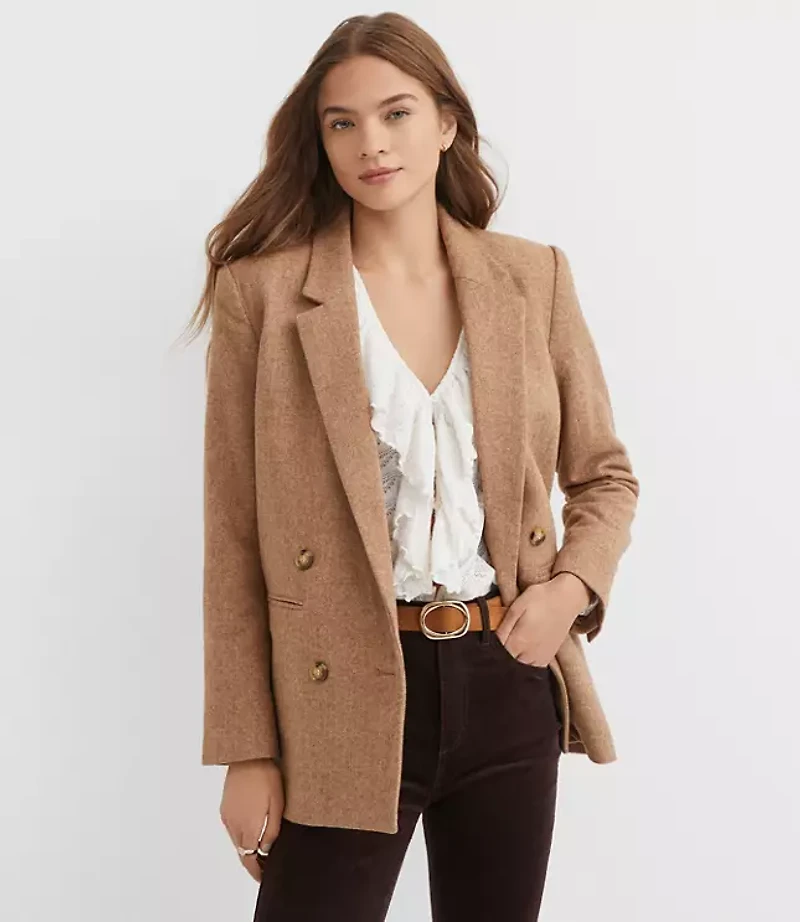Herringbone Relaxed Blazer