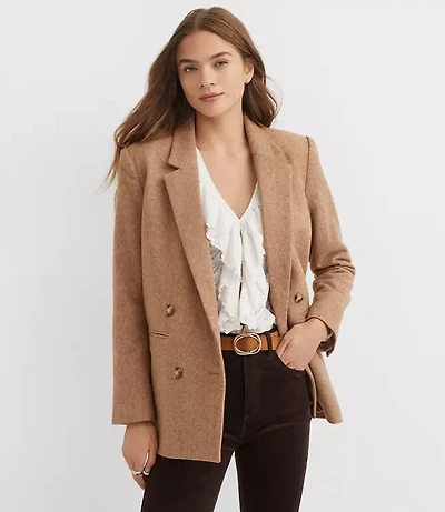 Herringbone Relaxed Blazer