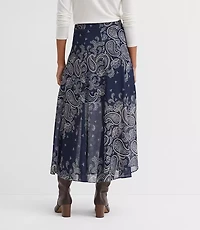 Paisley Chiffon Maxi Skirt
