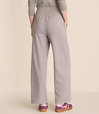 Petite Lou & Grey Heathered Brushedsoft Slim Wide Leg Pants