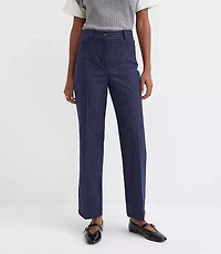Petite Parker Straight Pants Pinstripe