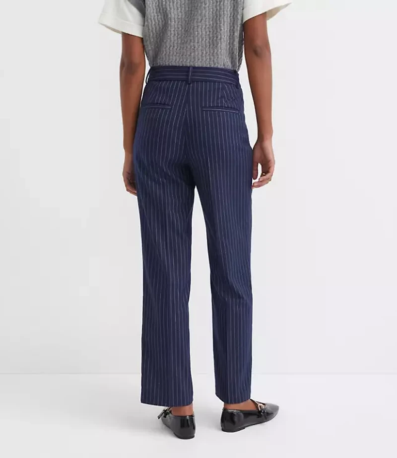 Petite Parker Straight Pants Pinstripe