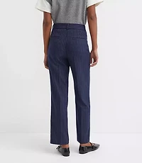Petite Parker Straight Pants Pinstripe