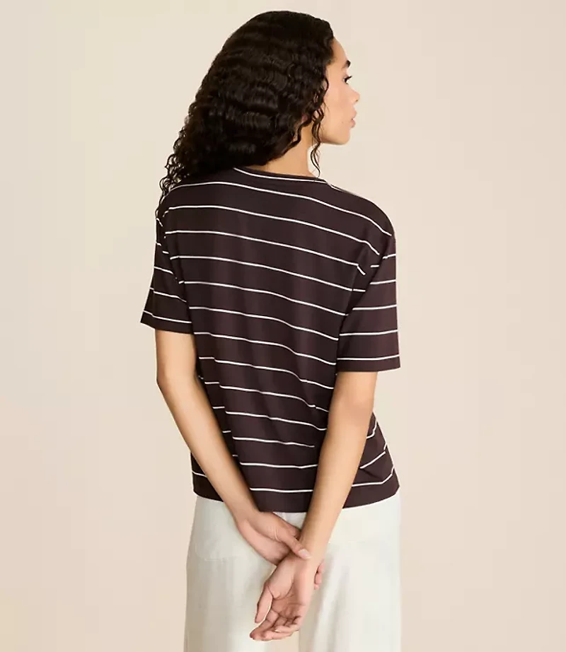 Lou & Grey Striped Essential Modal Tee