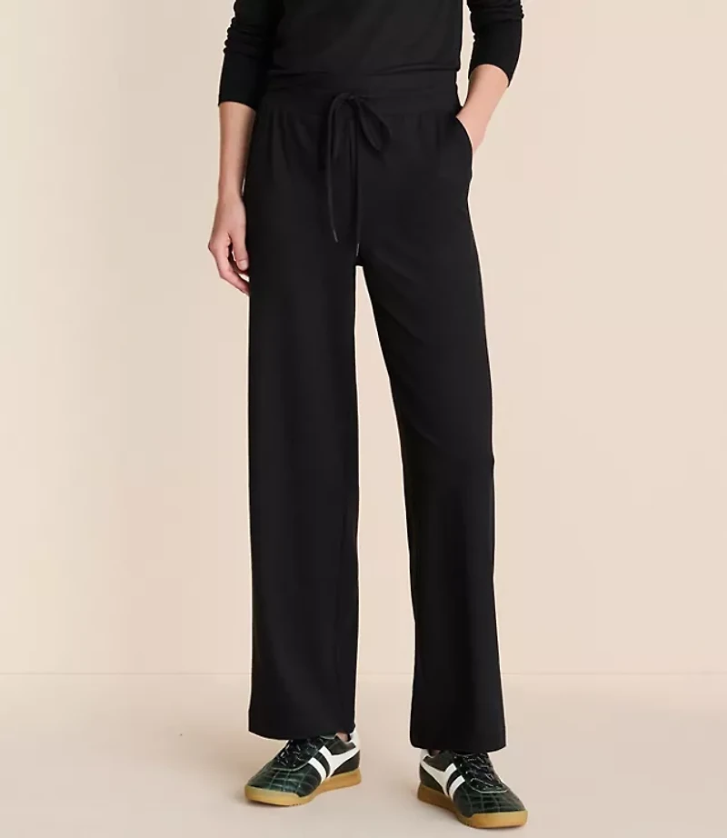 Lou & Grey Brushedsoft Slim Wide Leg Pants