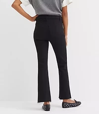 Petite Curvy Fresh Cut High Rise Kick Crop Jeans Jet Black Wash