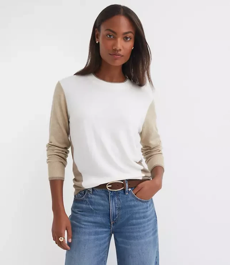 Colorblock Luxe Knit Sweater
