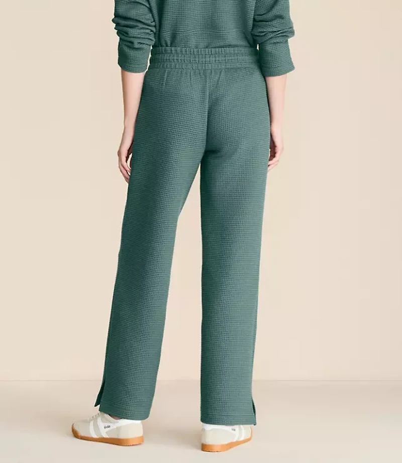 Lou & Grey Wafflestitch Straight Leg Pants