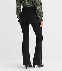 Petite High Rise Slim Flare Jeans Jet Black Wash