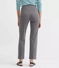 Petite Zip Pocket Straight Pants Stripe